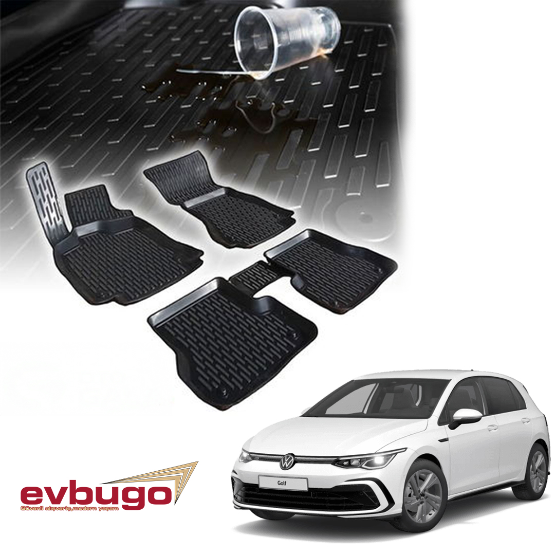 3D PASPAS SİYAH VOLKSWAGEN GOLF 8 2021+